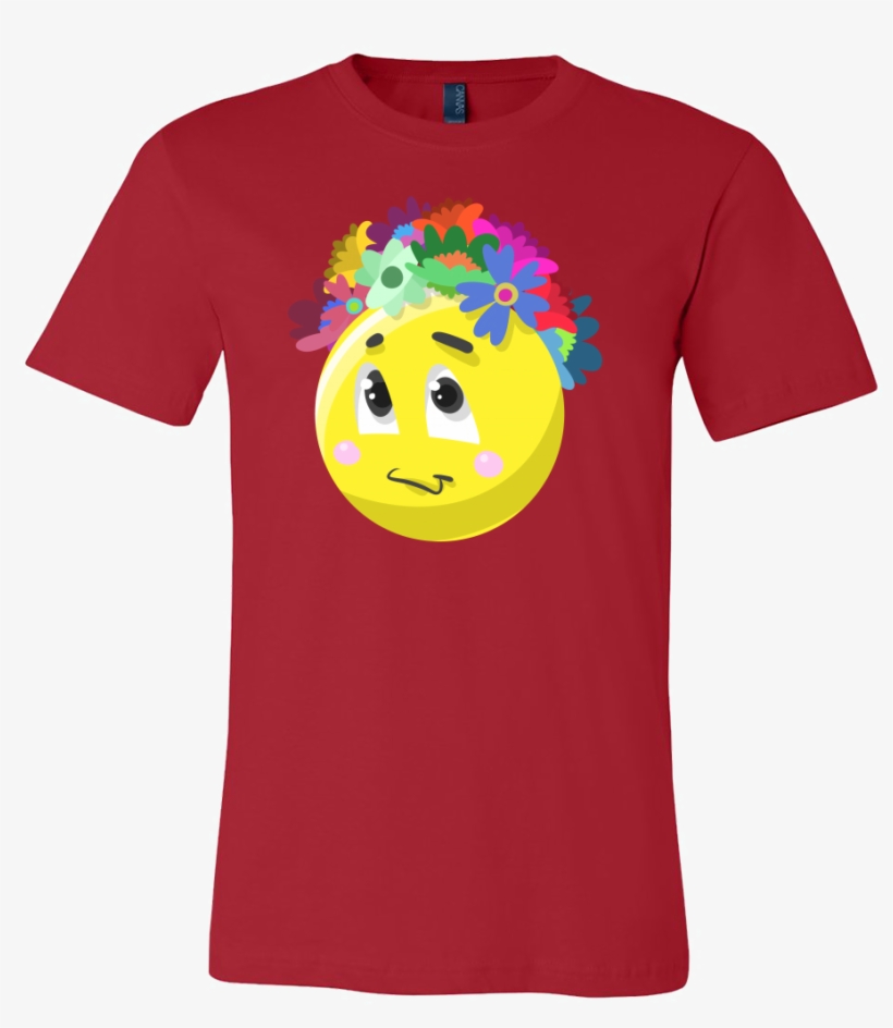 Emoji Flower Cute Face Emojis Flowery Crown T Shirt - Bleach Ichigo T Shirt, transparent png
