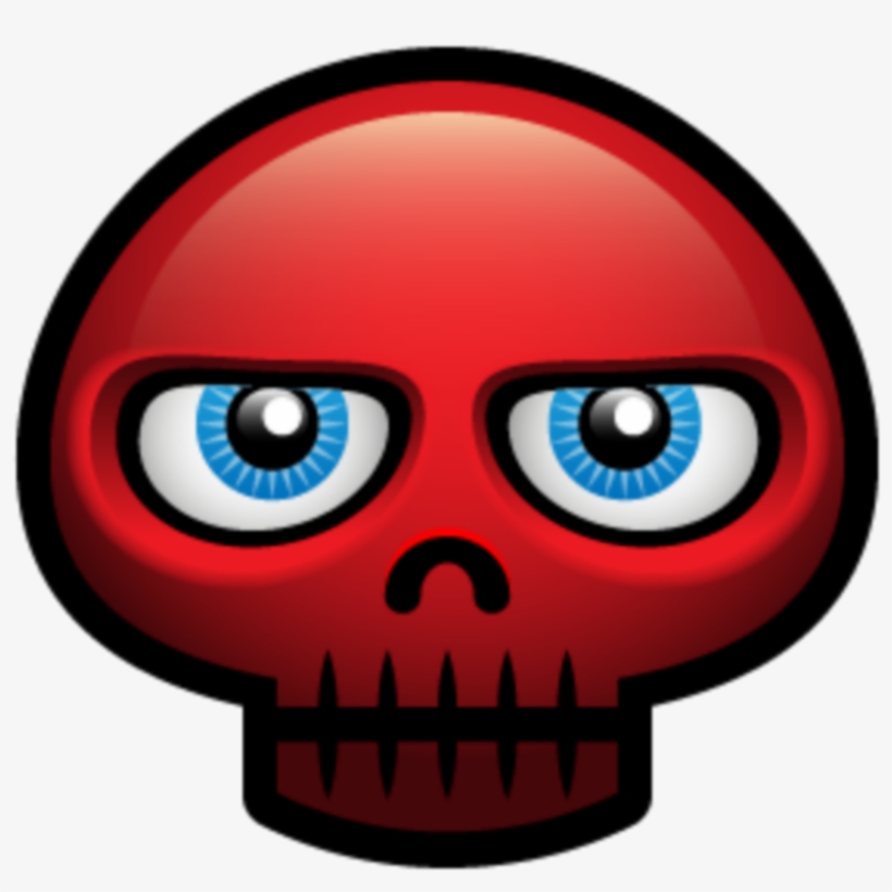 #mq #red #skull #skulls #emoji #emojis - Portable Network Graphics, transparent png