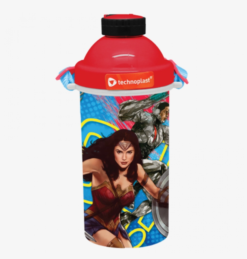 Justice League 3d Bottle 500 Ml - Water Bottle, transparent png