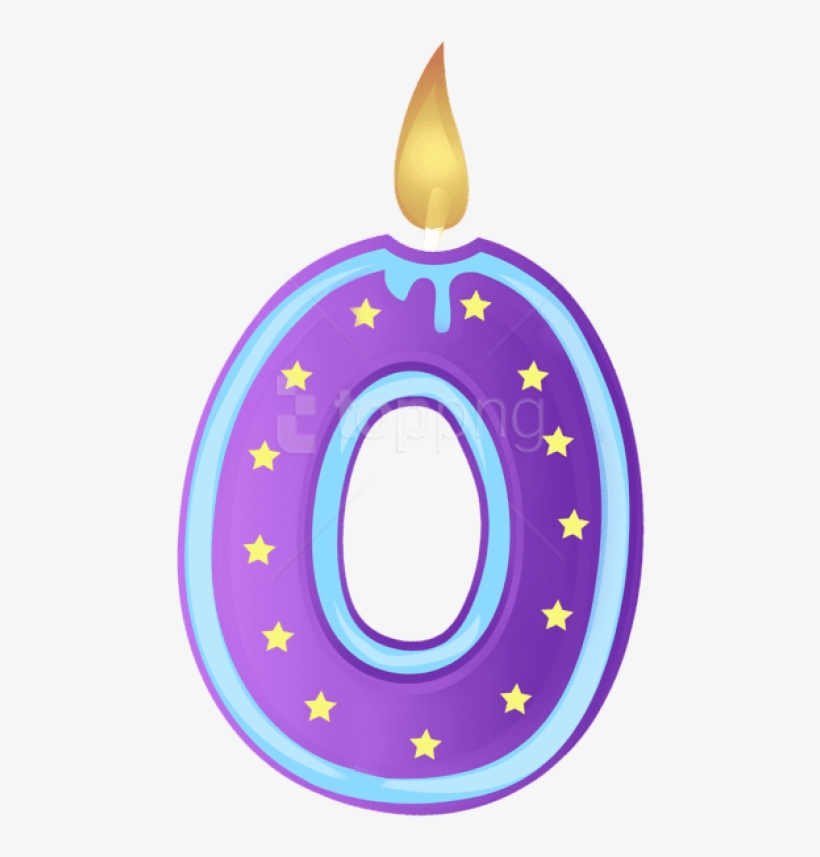 Free Png Download Zero Birthday Candle Transparent, transparent png