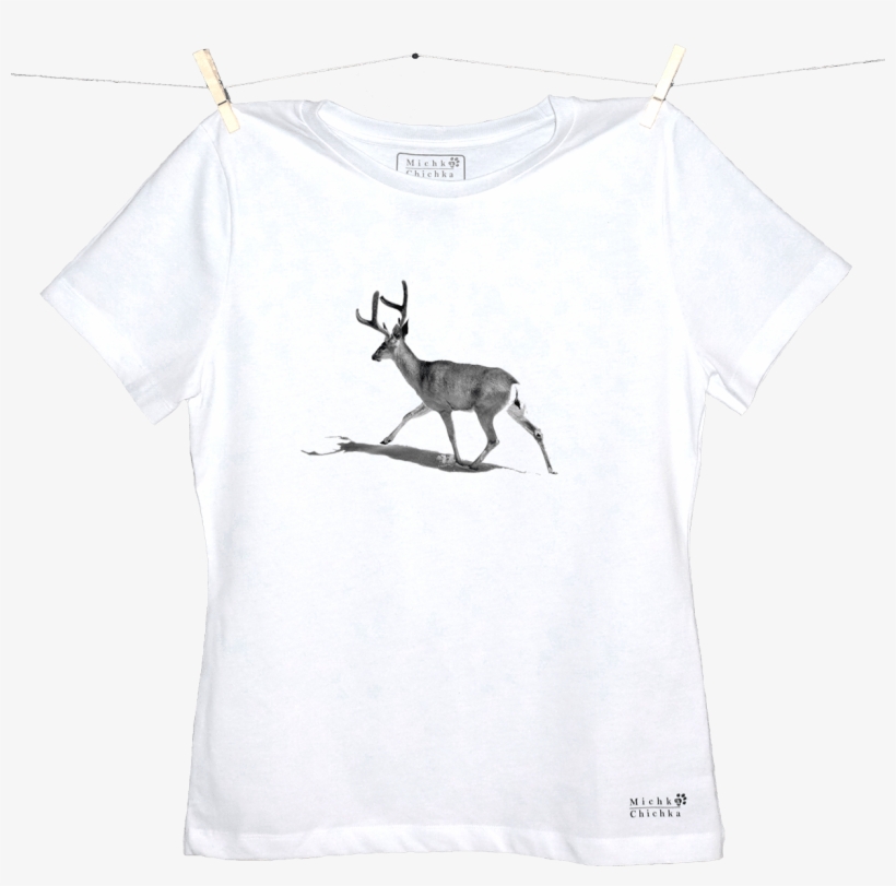 T-shirt Man “walking - Roe Deer, transparent png