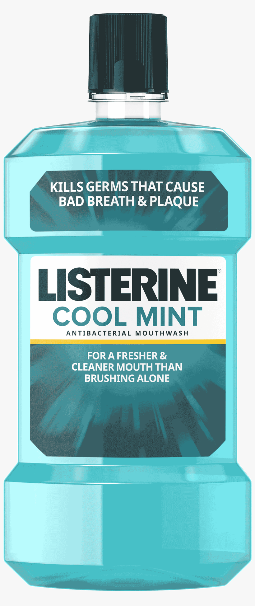 New Listerine Coolmint Clean - Listerine Ultra Clean Gum Protection Mouthwash, transparent png