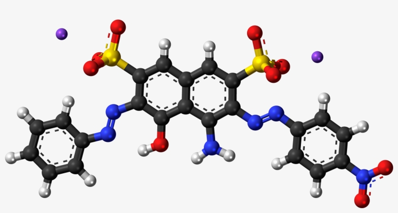 Amido Black 10b Sodium 3d Balls - Amido Molecula Png, transparent png