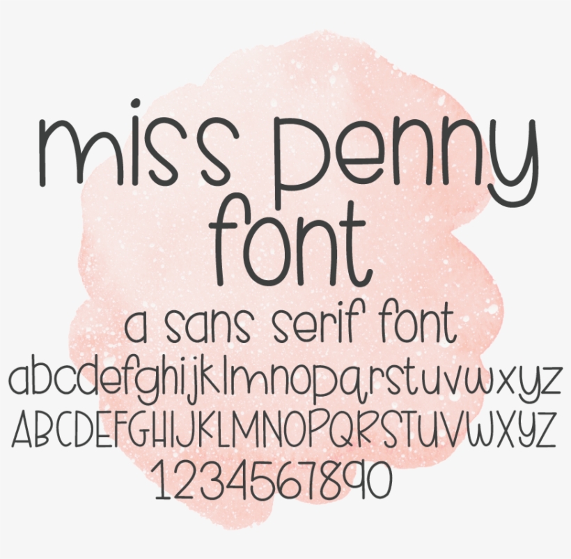Miss Kate Miss Penny Font For Scrapbooking, Card Making, - Tan, transparent png