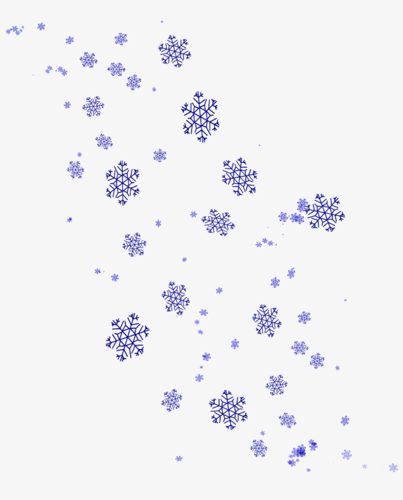 #mq #snowflakes #blue #floating #falling #snow - Illustration, transparent png