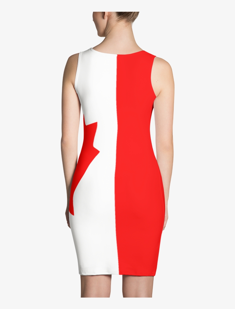 Canadian Flag Dress - Sublimation Dress, transparent png