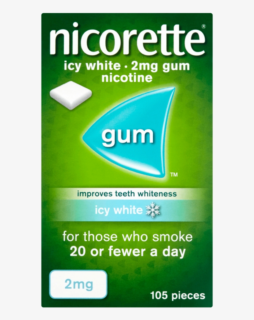 Nicorette Icy White 4mg, transparent png