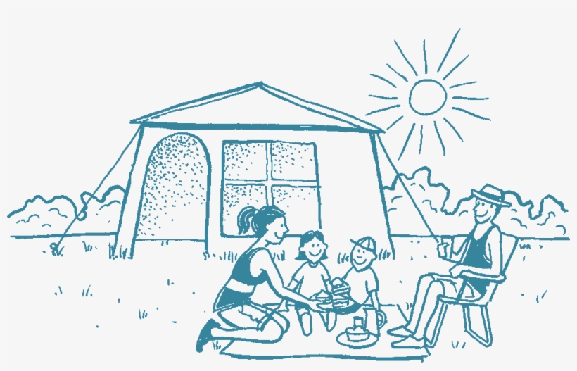 Camping - Illustration, transparent png