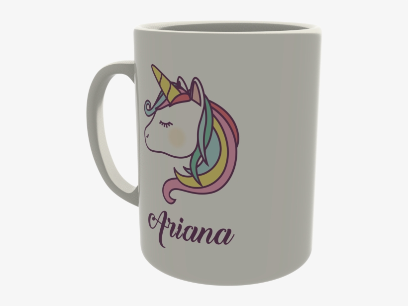 Unicorn Head - Coffee Cup, transparent png