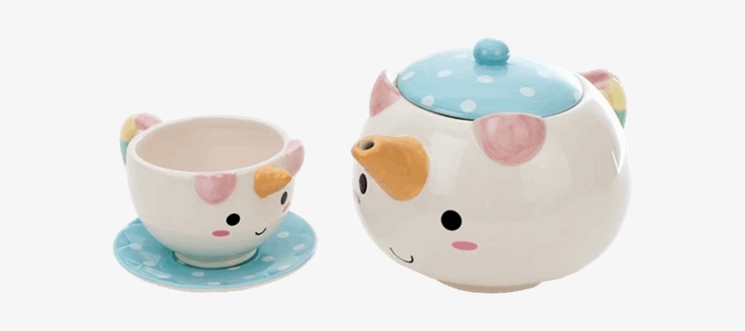 Unicorn Tea Set, transparent png