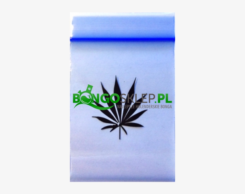 Weed Zip Lock Bags Blue 100 Pcs - Woreczki Strunowe Z Liściem, transparent png