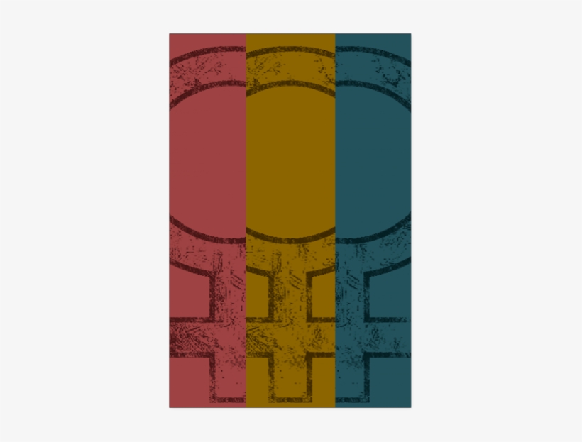 Female Symbol Triptych Poster, 11 X - Motif, transparent png