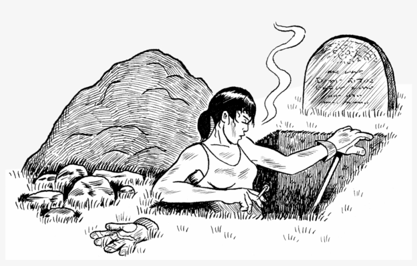 Grave-1 - Sketch, transparent png