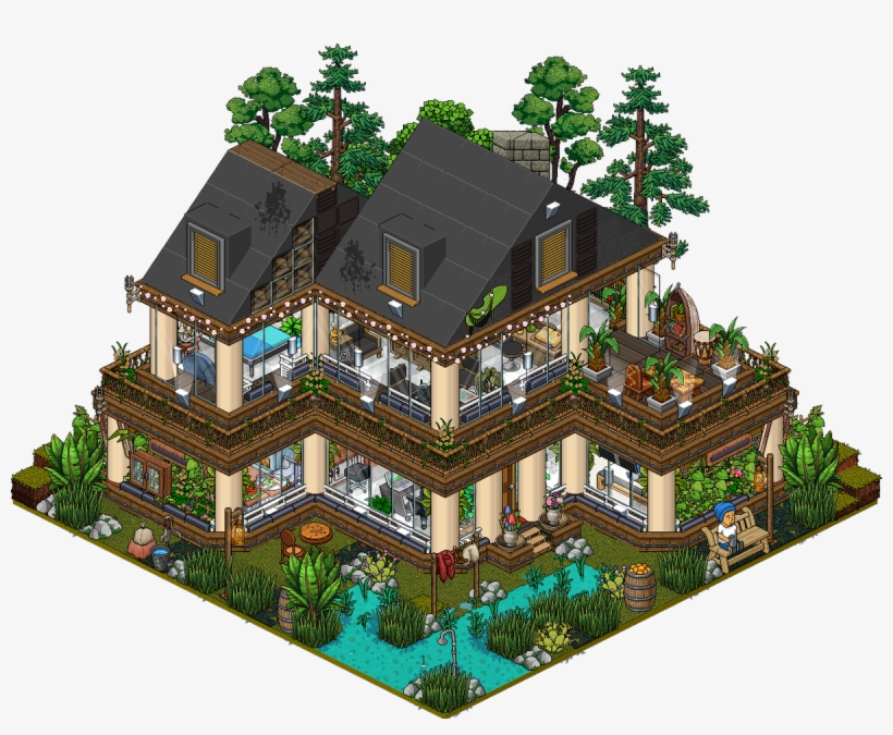 Glasvox Habbo Followed - House, transparent png