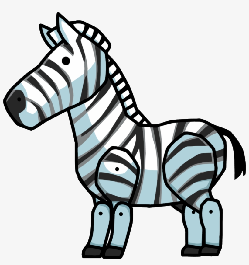 858 X 870 9 - Scribblenauts Zebra Foal, transparent png