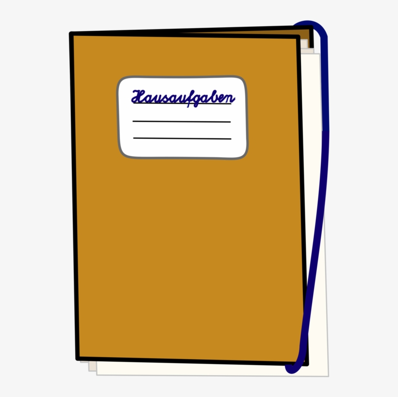 Paper Drawing Homework Notebook Angle - Hausaufgabenmappe Clipart, transparent png