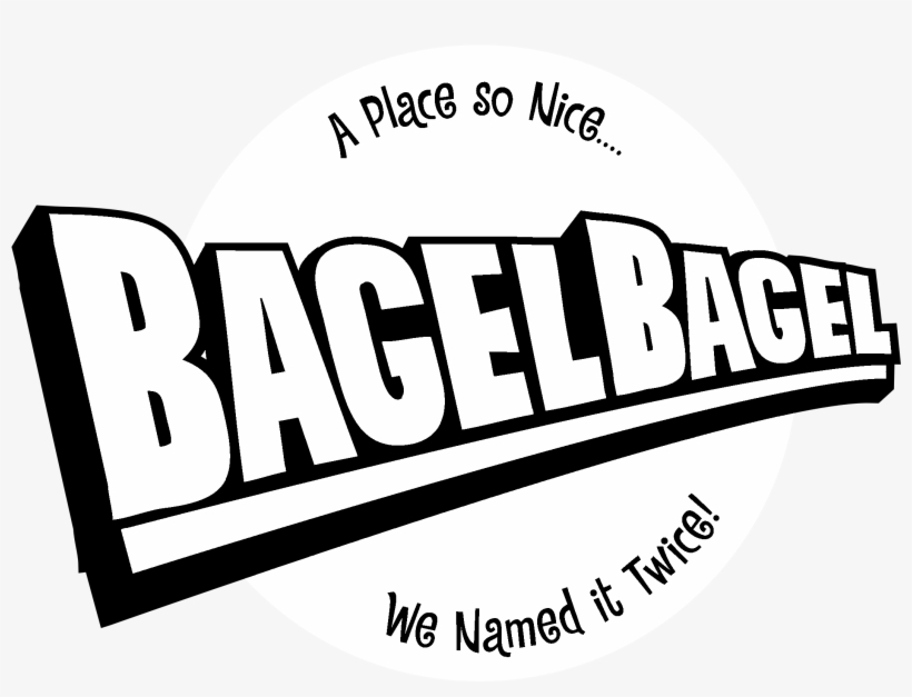 Bagel Bagel Logo Black And White - Bagel, transparent png