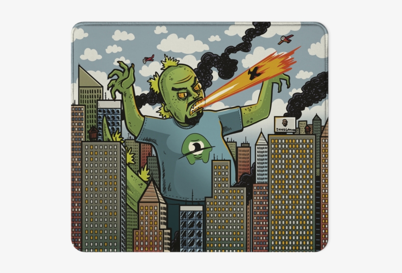 Danzilla Mousepad - Cartoon, transparent png
