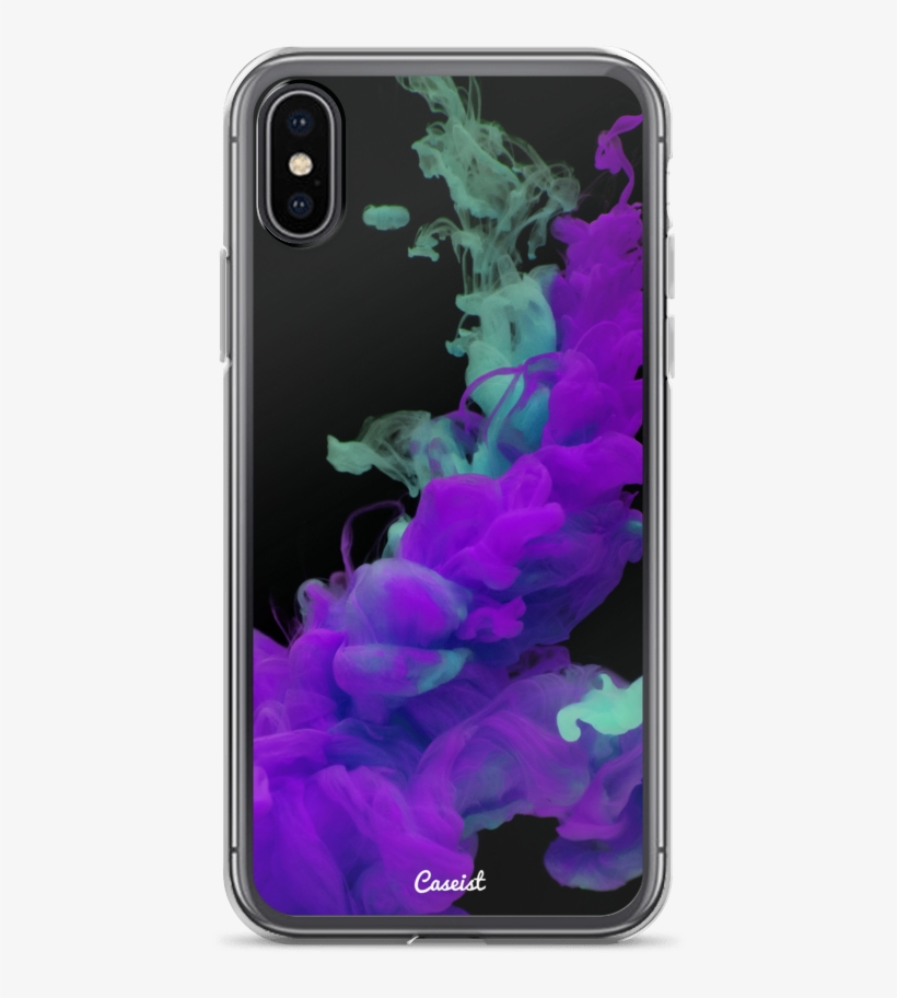 Teal & Purple Smoke Iphone Case - Purple And Blue, transparent png