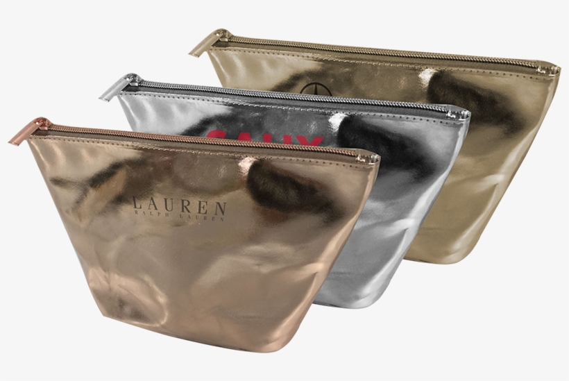Simply Simple Trapezoid Gusseted Metallic Cosmetics - Shoulder Bag, transparent png