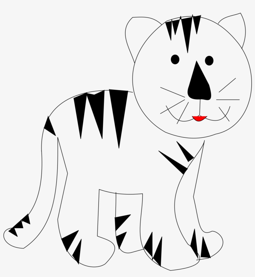 This Free Icons Png Design Of Tiger White, transparent png