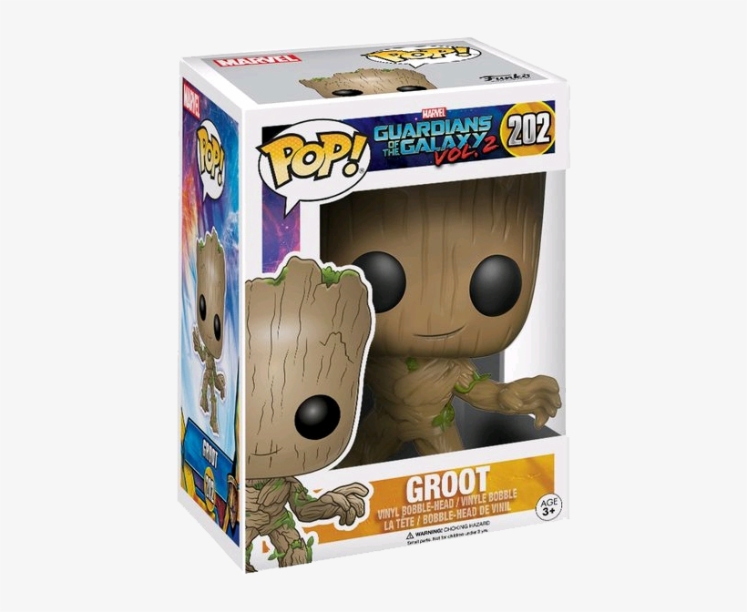 Funko Pop Marvel Guardians Of The Galaxy- Vol - Groot Pop Figure, transparent png