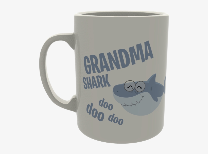 Doo Doo Doo - Grandpa Shark Mug, transparent png