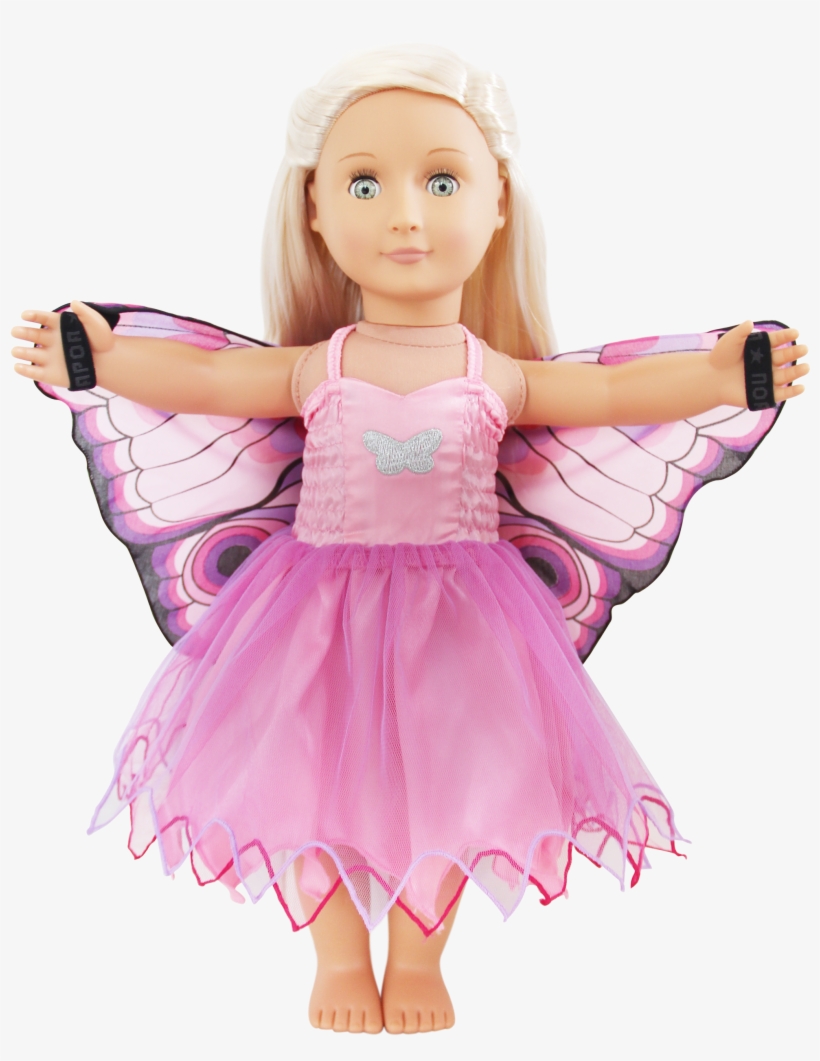 Pink Butterfly Dress Douglas Toys - Barbie, transparent png