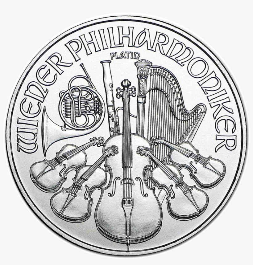 €100 Austrian Philharmonic Platinum, transparent png