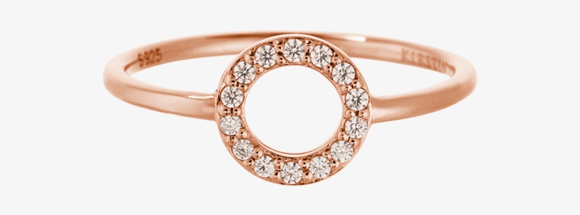 Circle Outline Crystal Ring Image - Engagement Ring, transparent png