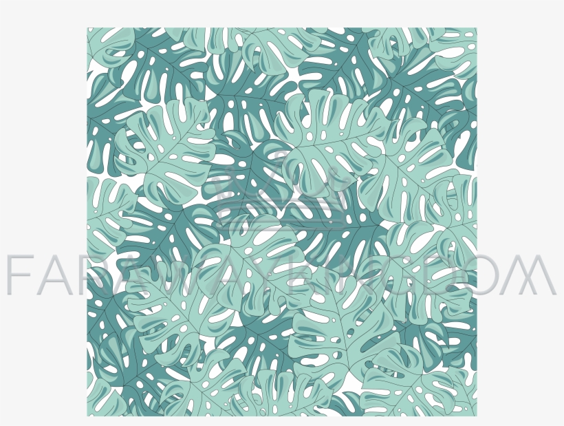 Tropical Leaves Summer Seamless Pattern Vector Illustration - Decorate Books By Leaves, transparent png