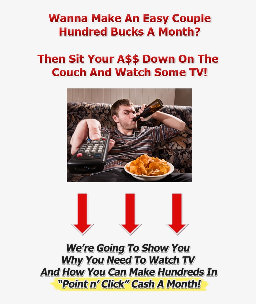 Sam And Duncan Here, And This Is So Stupidly Simple, - Drinking Beer Watching Tv, transparent png