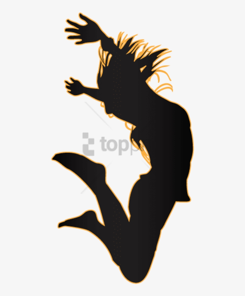 Free Png Jumping Girl Silhouette Png Image With Transparent - Girl Jumping Into Book, transparent png