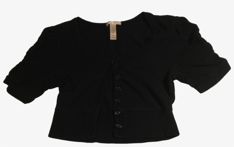 Black Half Sweater Shrug - Valentino Polo, transparent png