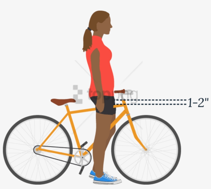 Free Png Bike Locked To Pole U Lock Png Image With - Raleigh Ladies Hybrid Bike, transparent png