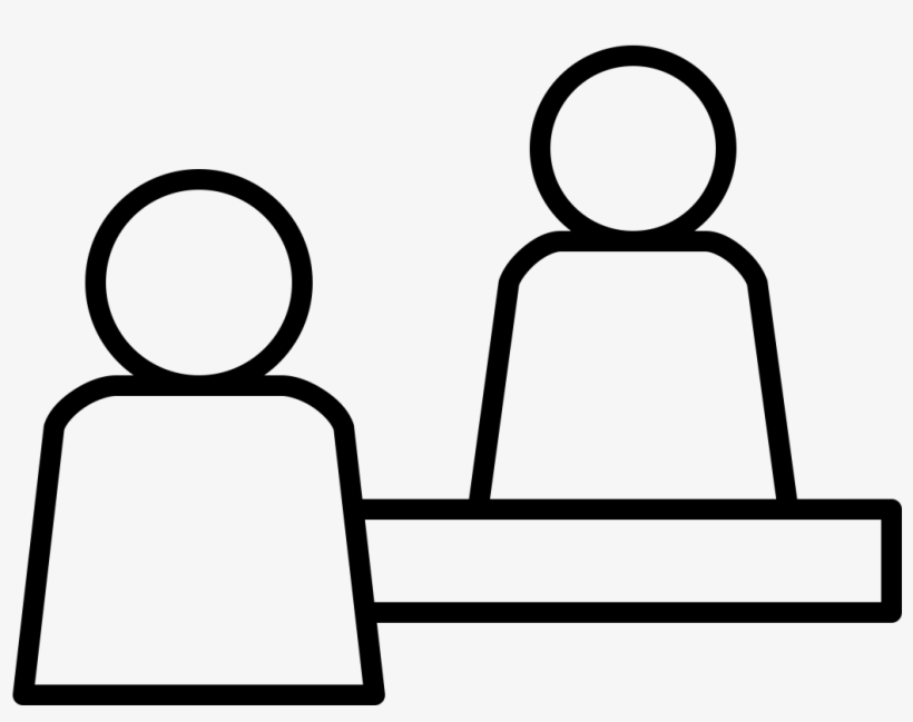 Icon Of Two People In A Consultation Clipart , Png, transparent png