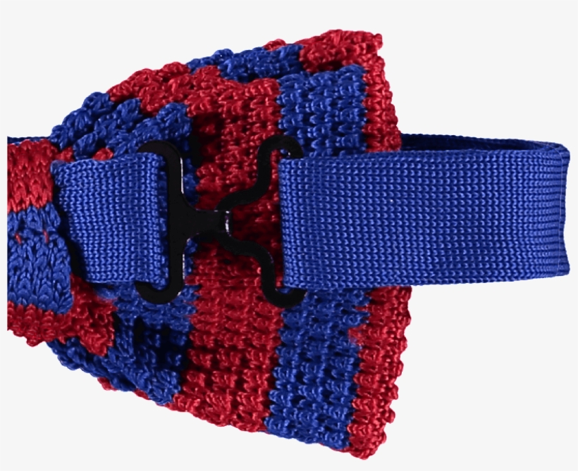 Bow Tie Knitted Blue Red - Crochet, transparent png