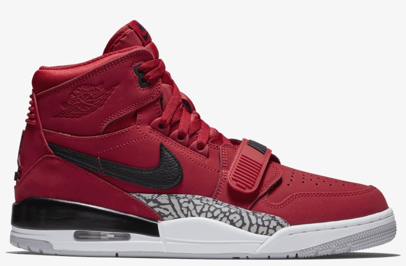 Air Jordan Legacy - Red Jordans With Strap, transparent png