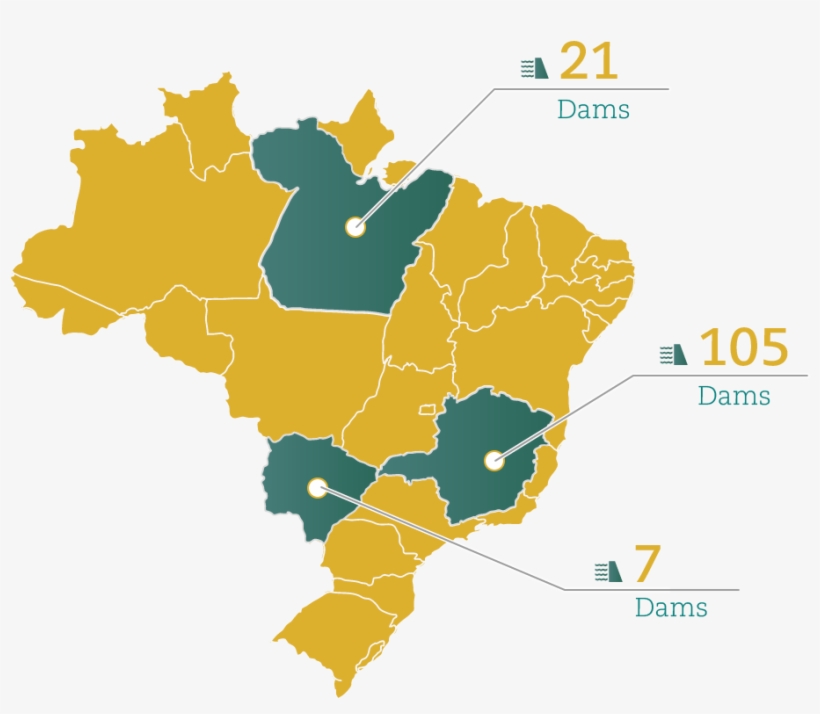Barragens No Brasil - Brazil 2019 Map, transparent png