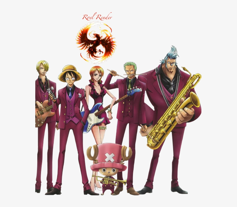Strawhat Music Band 1 Photo Strawhatband1b-1 - One Piece, transparent png
