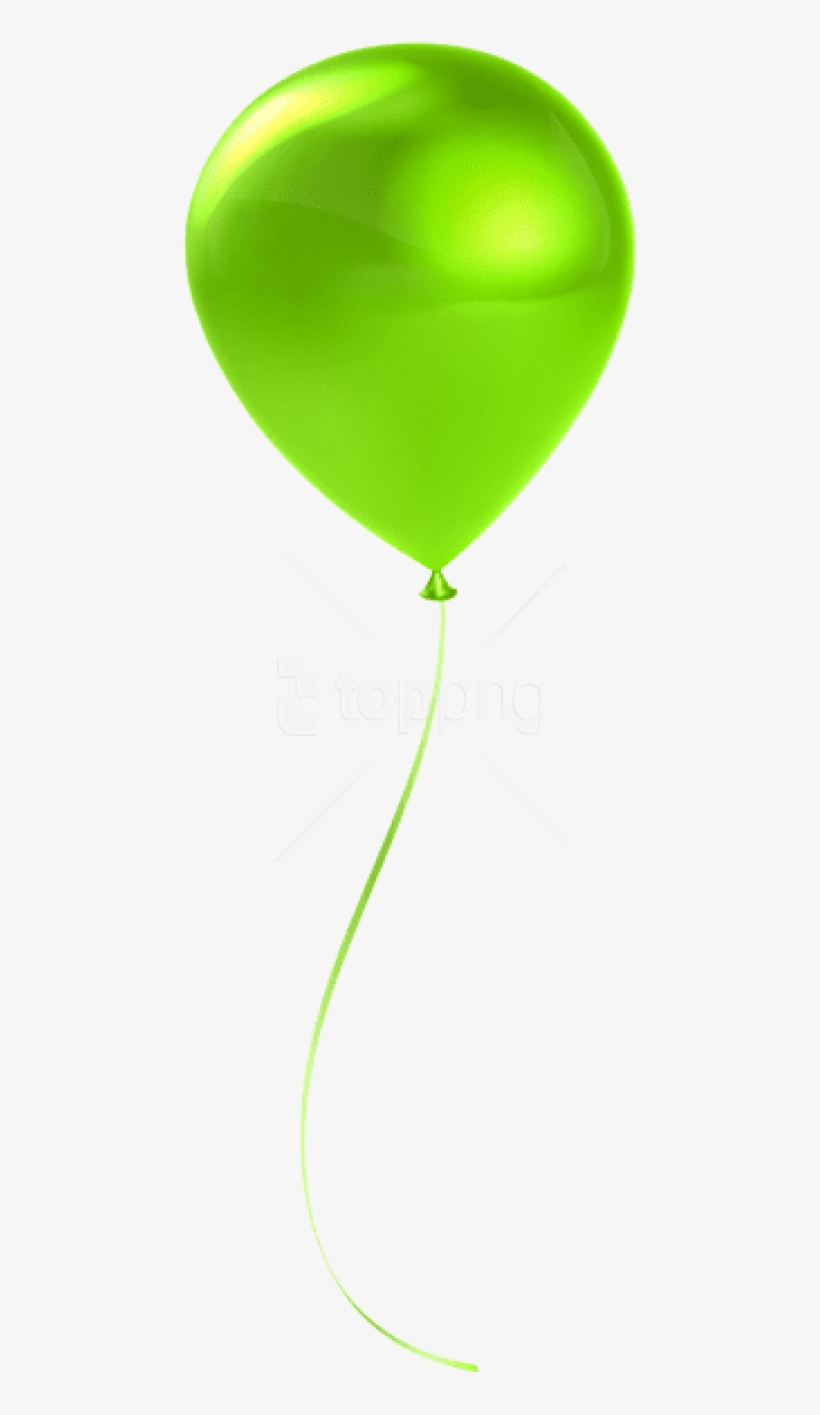 Free Png Download Single Lime Balloon Transparent Png - Transparent Background Green Balloon Png, transparent png