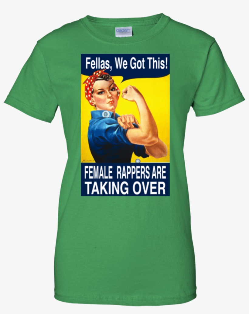 Female Rappers Are Taking Over Ladies' 100% Cotton - Rosie The Riveter, transparent png