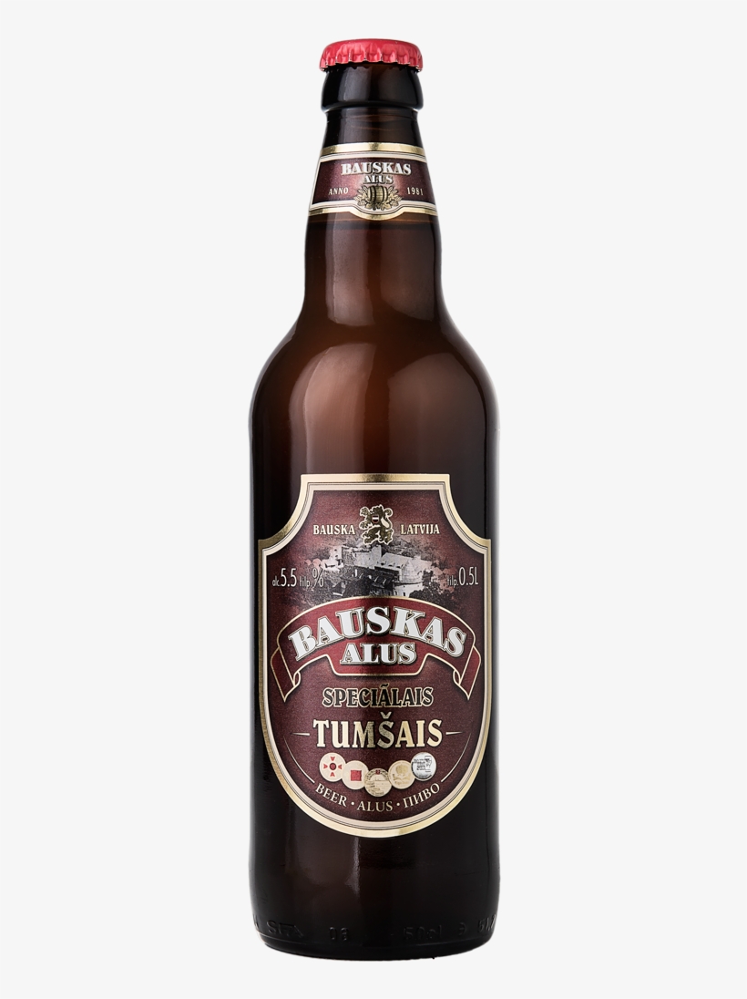 Bauskas Tumšais Speciālais Dark Lager - Beer Bottle, transparent png