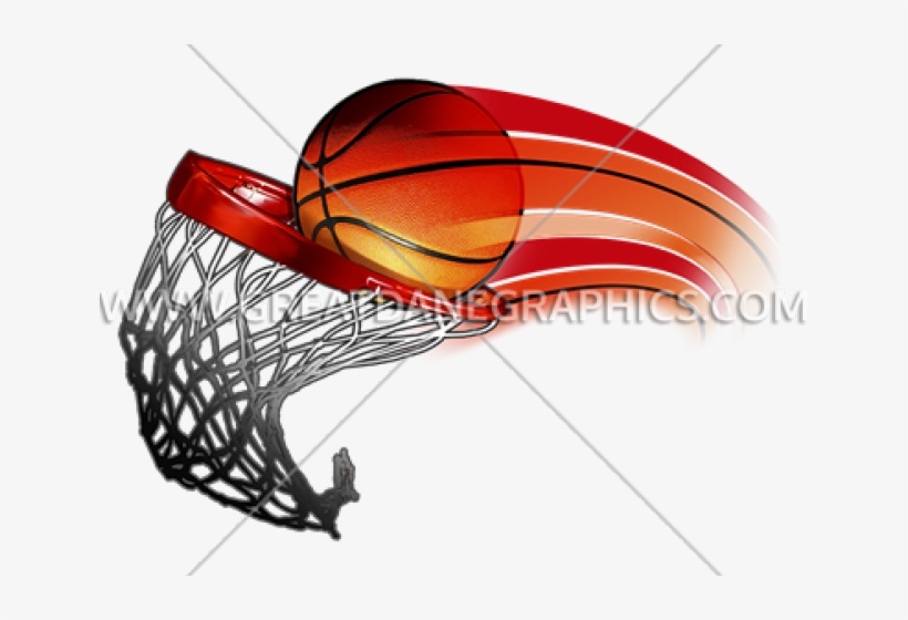 Basketball Clipart Item - Basketball With Swoosh Png, transparent png