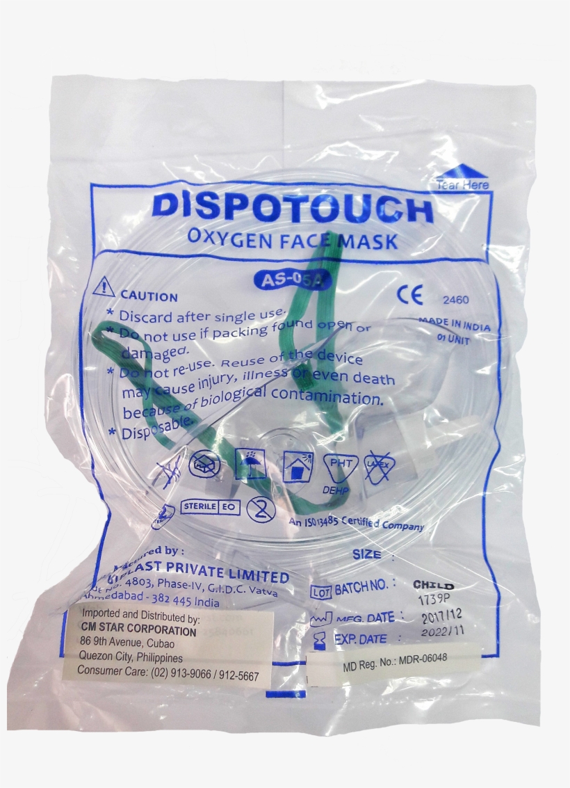 Oxygen Mask Pedia 01 - Vacuum Bag, transparent png