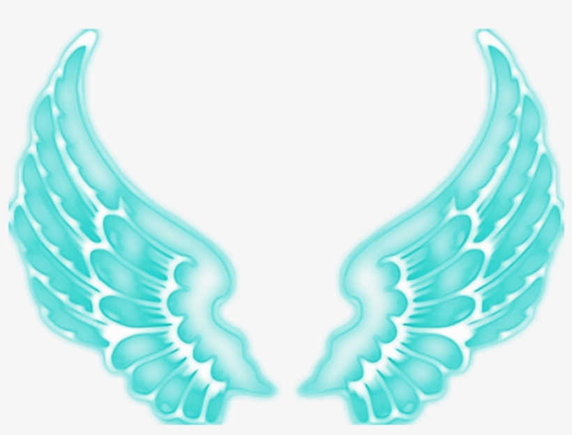 Angel Angels Wing Wings Fairy Ftestickers Blue Neon Angel Wings Png 1024x773 Png Download Pngkit