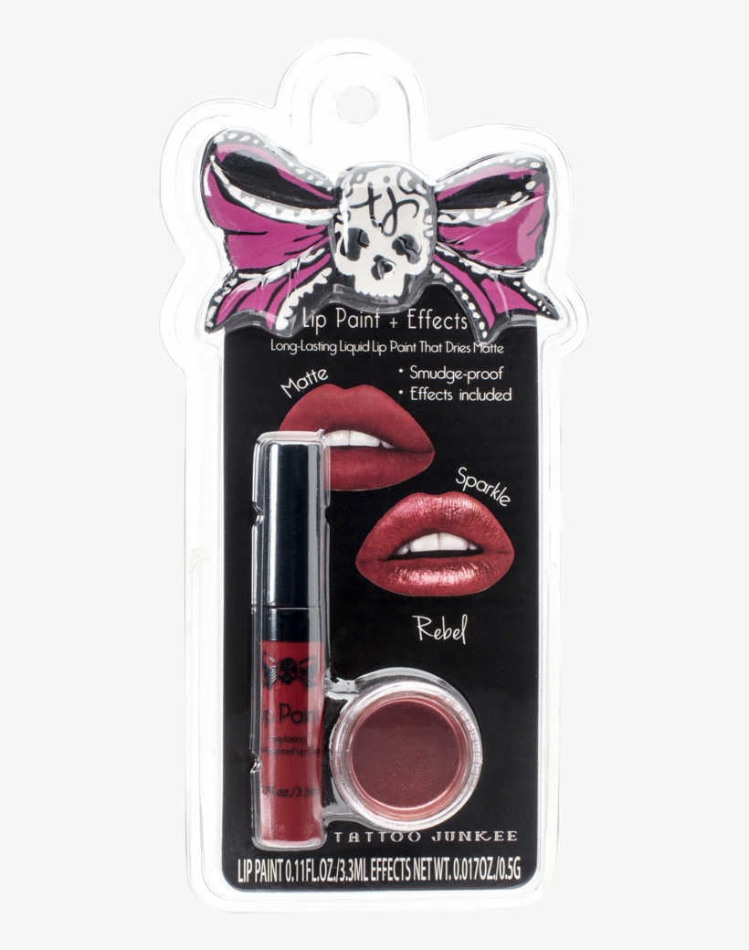 False Picture Of Rebel Mini Lip Kit - Tattoo Junkee, transparent png