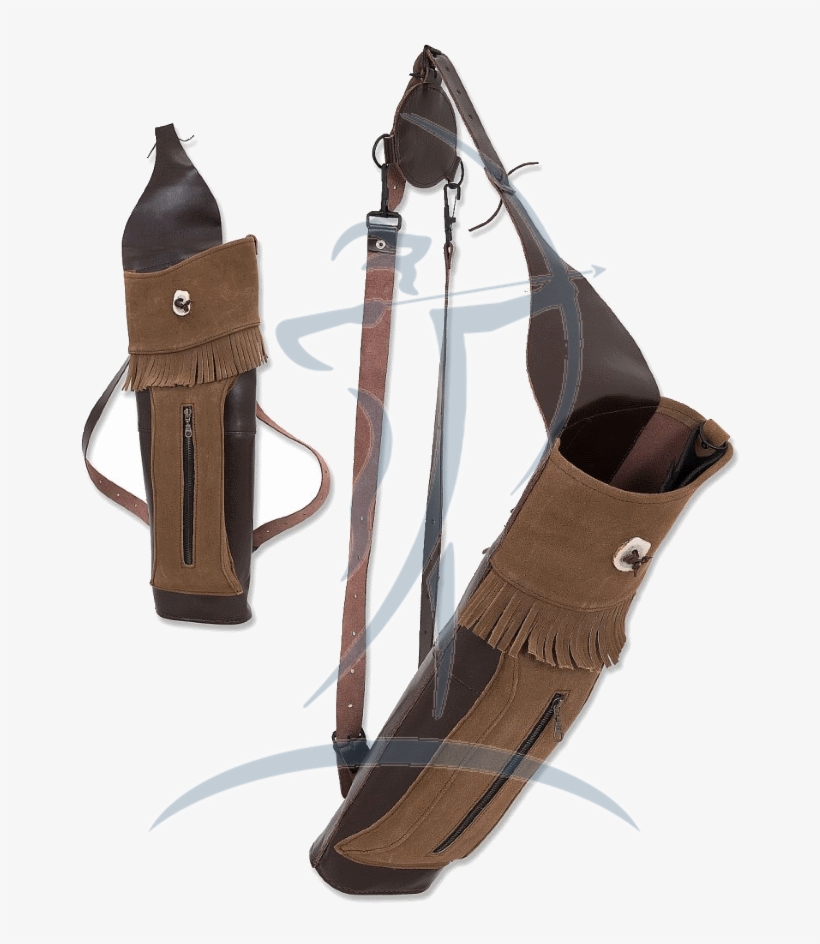 Buck Trail Big Stack Leather/suede Back Quiver [pkr - Bowie Knife, transparent png