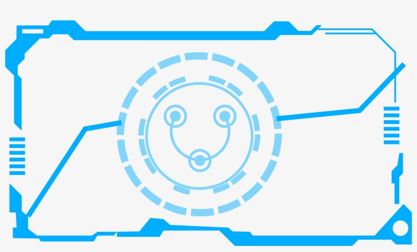 Border Future Blue Technology Png And Vector Image, transparent png