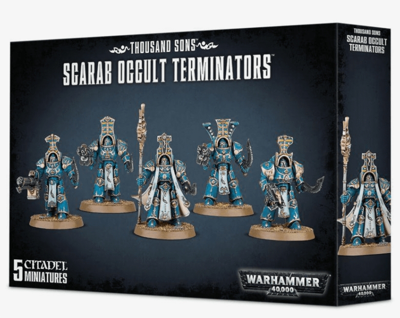 Warhammer Thousand Sons Scarab Occult Terminators, transparent png